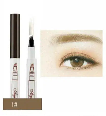 Waterproof Beauty Eye Brow Four Strokes in One Fine Brush Pen