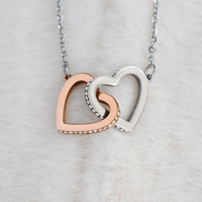 Bear Interlocking Hearts Necklace TO DAUGHTER FROM DADDY