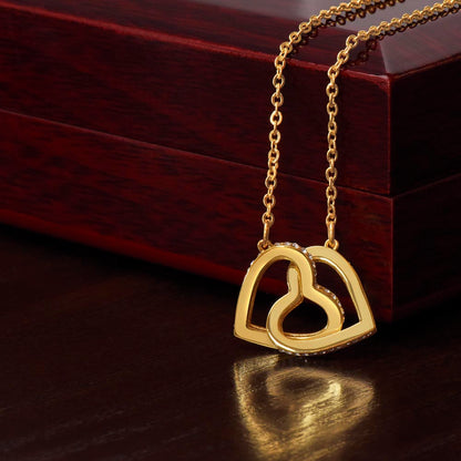 Bear Interlocking Hearts Necklace TO DAUGHTER FROM DADDY