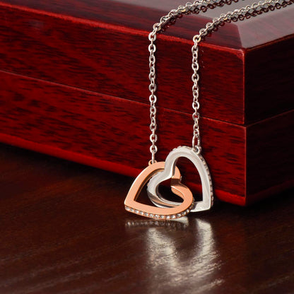 Bear Interlocking Hearts Necklace TO DAUGHTER FROM DADDY